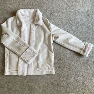 Brandon Thomas White Fleece Jacket